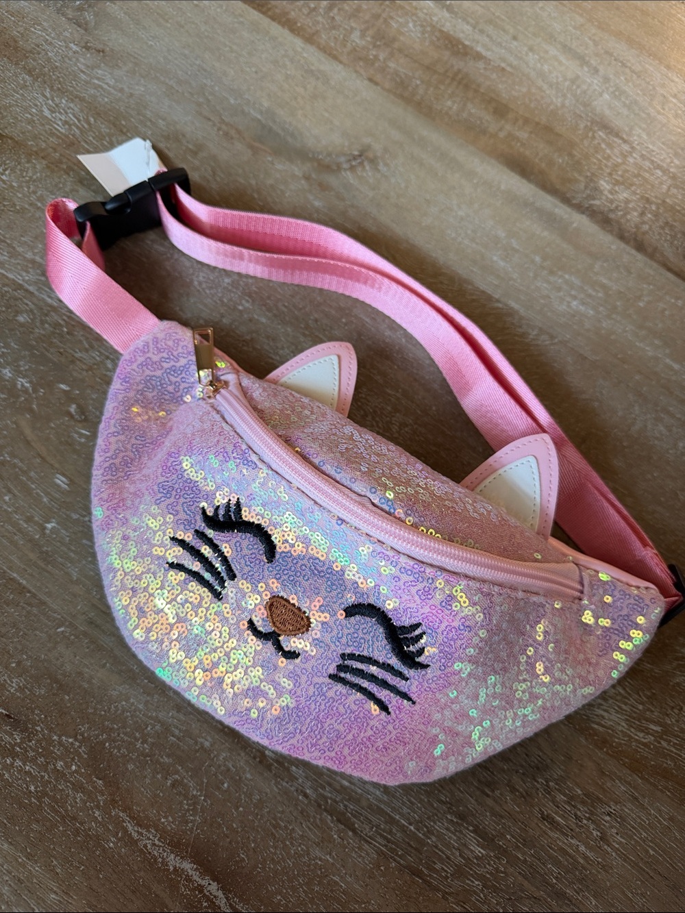 BIBDOO Girls Sequin Cat Belt Bag - Picture 6 of 8